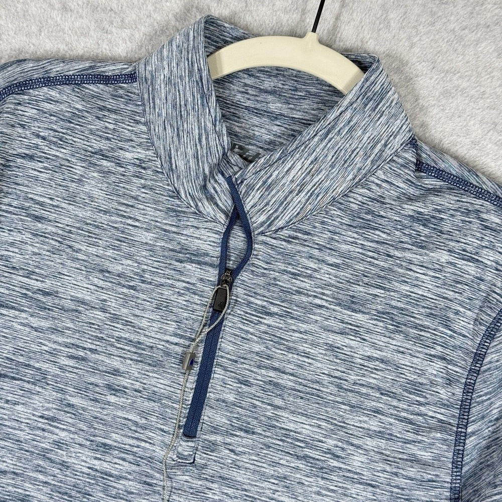 1764 Golf Shirt Mens Small Julien 1/4 Zip Pullover Mock Neck Signature Blue NWOT